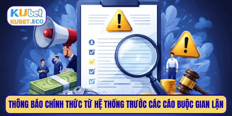 Thông báo chính thức từ hệ thống trước các cáo buộc gian lận